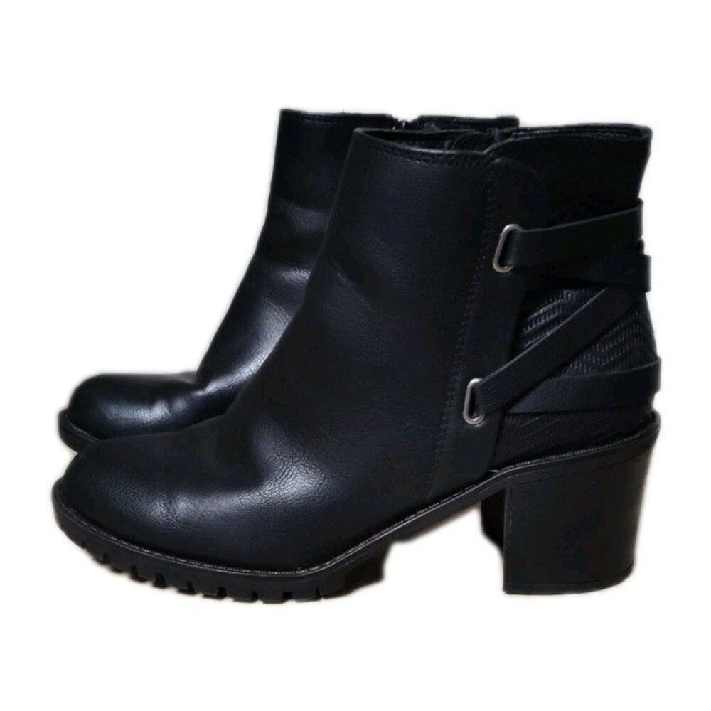 Sketchers Boots Womens Size 8‎ Black - Picture 2 of 9